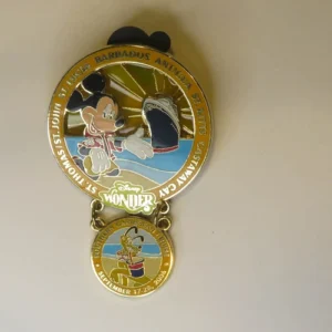 Disney DCL Southern Caribbean Cruise Mickey and Pluto 2006 Pin