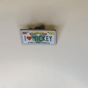 Disney Pin WDW Hidden Mickey I Love Mickey License Plate I Heart Mickey 2007