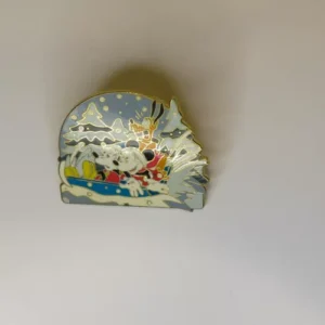 Mickey Mouse Seasons Winter Mickey Minnie Pluto Sledding Snow Disney Pin 2004