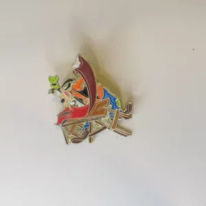 2000 Disney WDW Cast Holiday Celebration Goofy at Work Table Trading Pin