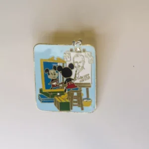 VINTAGE Disney Pin #170 "Self-Portrait" Mickey Mouse Walt Disney Norman Rockwell