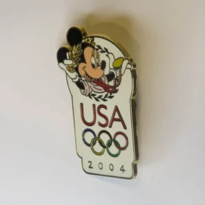Disney Usa Olympic Logo Mickey Mouse Pin
