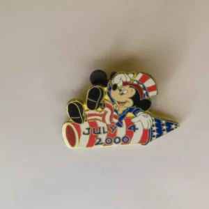 Disney   Mickey Mouse Firework Rocket Fourth of July 2000 Pin