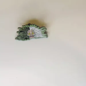 Disney Green Hair Cruella Face From 101 Dalmatians Pin