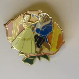 Disney Belle Beauty & the Beast Dancing - Rose Frame 3D Pin