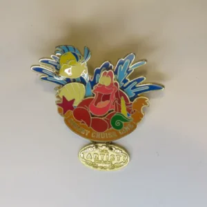DCL Disney Flounder & Sebastian Of Little Mermaid Dangle Pin LE 750 #23690