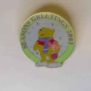 Disney Winnie The Pooh Piglet Seasons Greetings '03 Pin Cast Excl