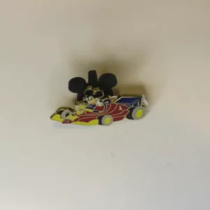 Walt Disney Mickey Mouse In Red Race Car Pin