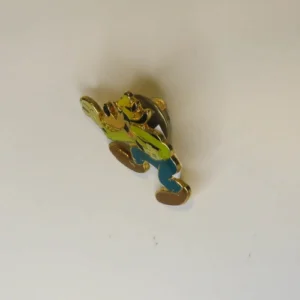 Disney ( Laughing Goofy ) Enamel Gold Tone Lapel Stick Pin.
