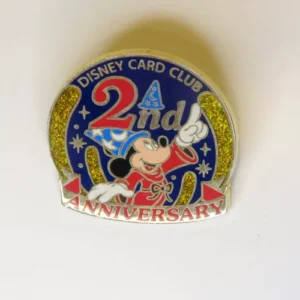 Disney Pin Disney Card Club 2nd Anniversary Sorcerer Mickey