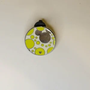 Mouse Icon Bright Watches Silver yellow Hidden Mickey Disney Pin