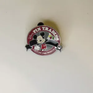 Mickey Mouse Red Pin Trading Logo 2008 Hidden Mickey Wdw Dlr Disney