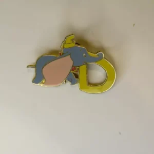 Disney Dlr Wdw Alphabet Pin Letter D Dumbo With Yellow Hat Pin