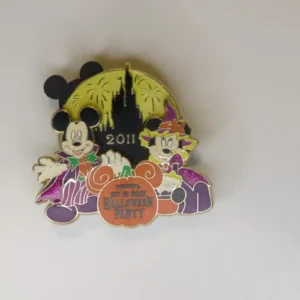 Wdw Mnsshp Halloween Ap Pin 2011, Mickey And Minnie Mouse, Le 2500