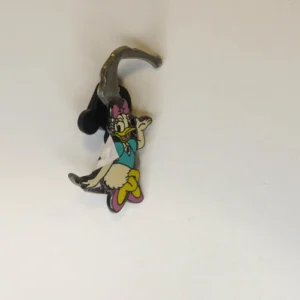 Disney Daisy Duck Collectible Pin With The Letter S In The Background