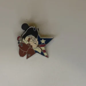 Disneyland Pin Dlr 2009 Hidden Mickey - Patriotic Star Salute Benjamin