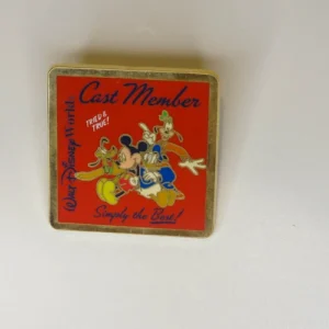 Disney world pin 2004 cast member exclusive simply the best fab 4 red square