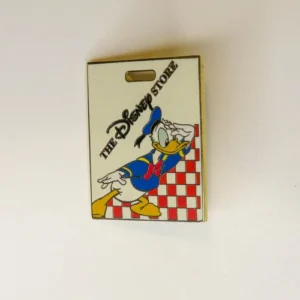 Japan Disney Store 2002 10th Anniversary Donald On Shopping Bag Pin