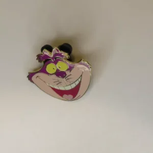 Disney Pin Wdw Cast Lanyard Cheshire Cat Face Alice In Wonderland