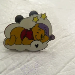 Disney Winnie the Pooh Bear Sleeping on Cloud Hidden Mickey Pin