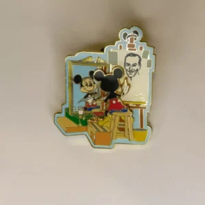 Disney Norman Rockwell Spoof Mickey Mouse Self Portrait Pin
