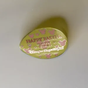 Disney pin 4776 Magic Kingdom Easter Egg Hunt 2001 Yellow pink Walt Disney World