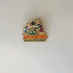Disneyland Park Mickey Mouse Annual Passholder Hat Lapel Pin - 1999