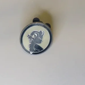 Disney Chip Black and White Hidden Mickey Pin