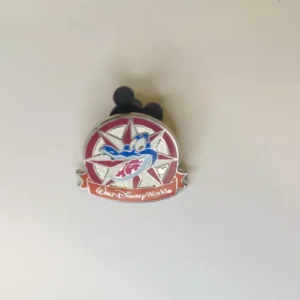 Disney Trading Pin Hidden Mickey 2012 Compass - Blue Crocodile #4 of 5