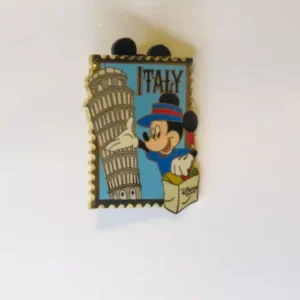 Disney Pin 4956 Mickey Mouse Italy Postage 12 Months Of Magic Country