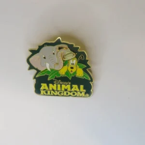 Brooch Pin - Disney Trading - Animal Kingdom - Elephant & Pluto - 2002