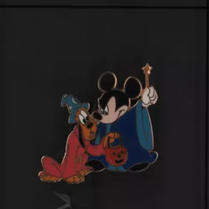 Disney Pin Trading Mickey Mouse & Sorcerer Pluto Halloween Costume Le