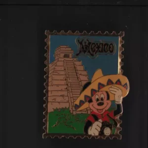 Wdw Walt Disney Co. Catalog Epcot 15th Anniversary Stamp Pin  Le