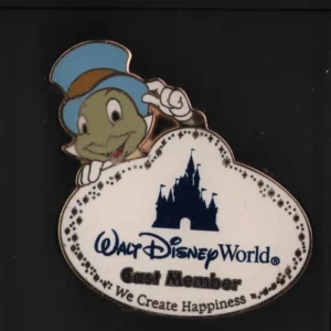 Disney Cast Member Name Tag Jiminy Cricket Pin