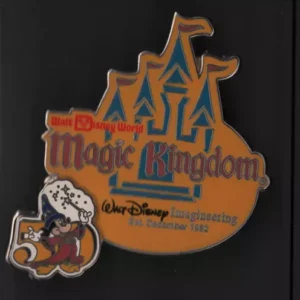 Disney Pin COLOR 50th Anniversary Magic Kingdom Castle 1952 Imagineering LE NEW