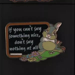 DISNEY WDW GENEARATION D 2015 EVENT LIFE LESSONS MYSTERY THUMPER PIN LR