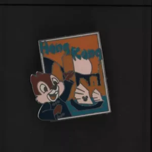 DLR Disney 2008 Hidden Mickey Series Chip N Dale Postcards Pin Hong Kong