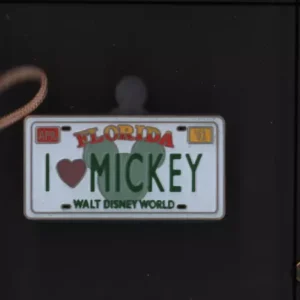 Disney Pin Hidden Mickey License Plate Mickey # 1