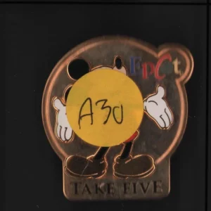 Disney Mickey Take Five Award Cast Pin HTF