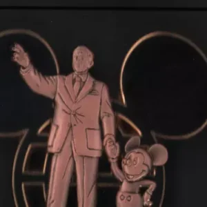 Disney 2007 WDW Cast Member Exclusive Partners Statue with Icon Pin