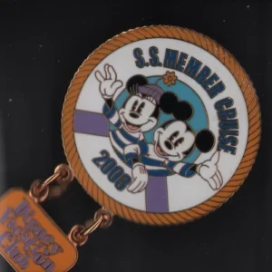 Disney Vacation Club Cruise DVC 2003 Mickey & Minnie Dangle Pin