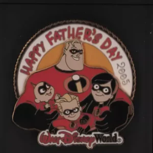 Disney WDW Fathers Day Mr Incredible & Family Pin