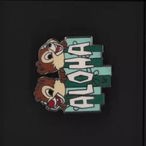 Chip and Dale Aloha Hidden Mickey WDW Disney Pin 66539