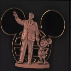 Disney 2007 WDW Cast Member Exclusive Partners Statue with Icon Pin