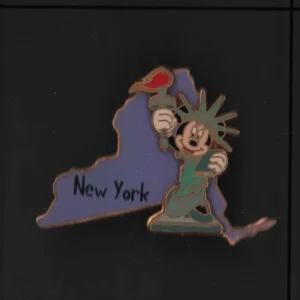 2002 Disney 3d Pin State Character York Statue Of Liberty Minnie Mouse