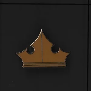 Vintage Yellow Auroras Crown Trading Pin