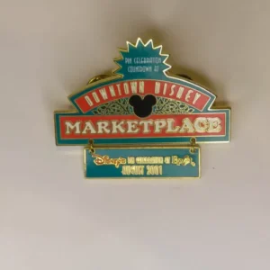 Disney Epcot Pin Celebration Countdown DTD Marketplace Dangle Pin