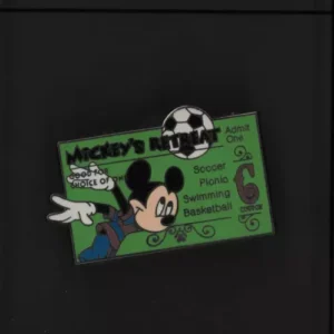 WDW  Cast Member Cast Pin Party  Mickey "c" Ticket Pin