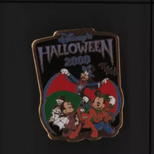 Disney Tdl Tokyo Halloween 2000 Mickey & Minnie Mouse Goofy Pluto Pin