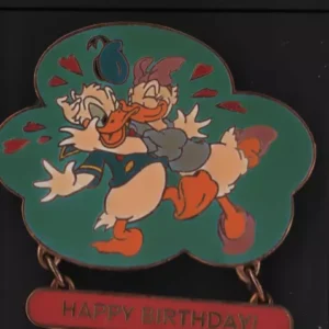 Japan Disney Donald Duck Happy Birthday Dangle Pin Le